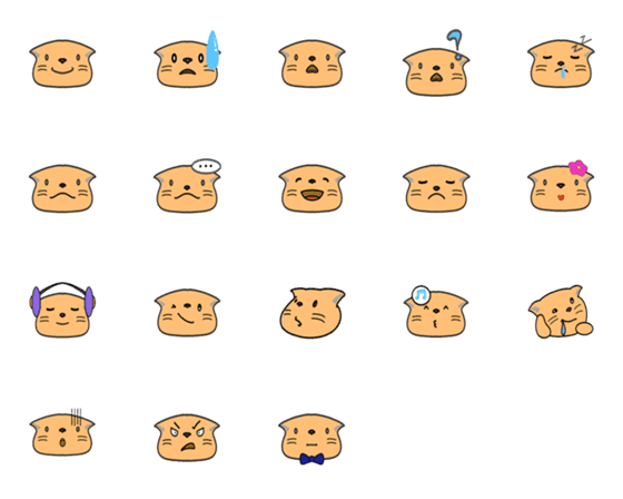 [LINE絵文字]M Cookieの画像一覧