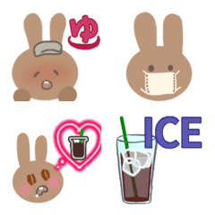 [LINE絵文字] コーヒーラビットの画像