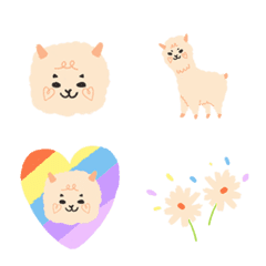 [LINE絵文字] Alpaca！！！ pastelの画像