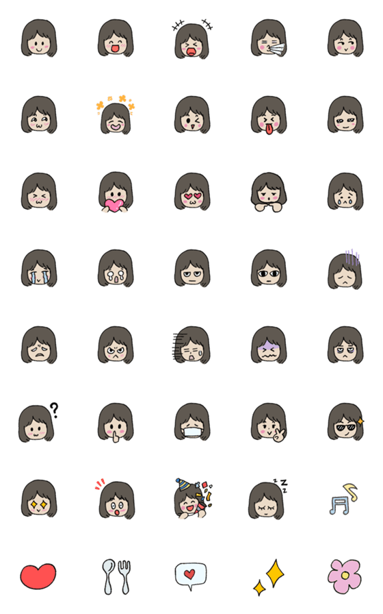 [LINE絵文字]Hoshi emojiの画像一覧