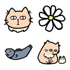 [LINE絵文字] ジト目ねこたわし絵文字の画像