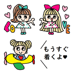 [LINE絵文字] 色んな大人可愛い絵文字617シンプルの画像