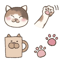 [LINE絵文字] 可愛い猫の絵文字の画像