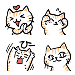 [LINE絵文字] わくわく猫ちんの画像