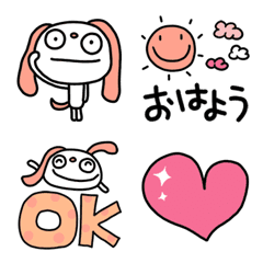 [LINE絵文字] ふんわかイヌ 絵文字の画像