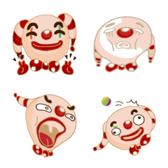 [LINE絵文字] Mr.ClownRabbit emojiの画像