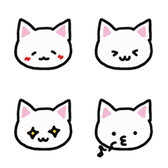 [LINE絵文字] シンプルねこの絵文字の画像