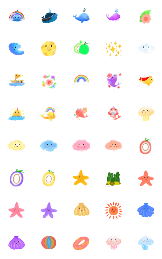 [LINE絵文字]Whaley emojiの画像一覧