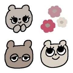 [LINE絵文字] American pop bears 2の画像