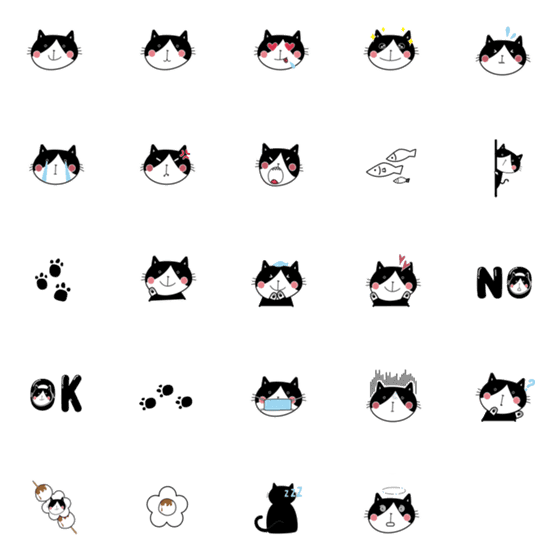 [LINE絵文字]Your cat is coming！！！CUTE Emojiの画像一覧