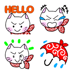 [LINE絵文字] からくさ猫にゃんの画像