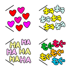 [LINE絵文字] 吹き出し絵文字★言葉いっぱいの画像