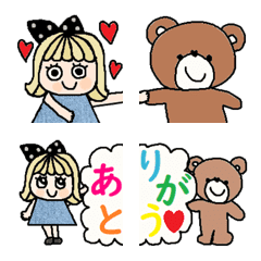 [LINE絵文字] 色んな大人可愛い絵文字623シンプルの画像