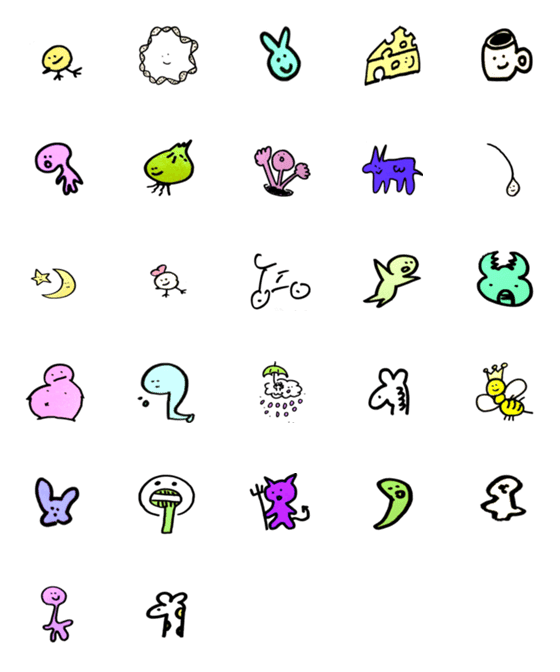 [LINE絵文字]Emoji for daily life ver.1の画像一覧