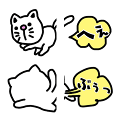 [LINE絵文字] 屁こきネコのぷぅーちゃんの画像