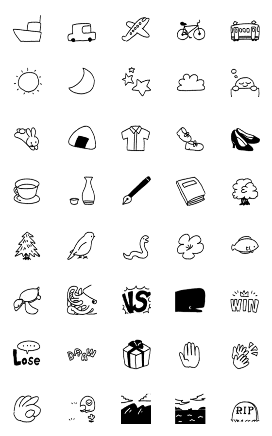 [LINE絵文字]0g.のemoji_01の画像一覧