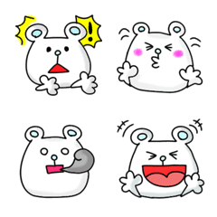 [LINE絵文字] カラフルポップベア4の画像