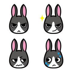 [LINE絵文字] Ferocious rabbit Stickersの画像