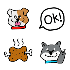 [LINE絵文字] ゆるーい犬達の絵文字の画像