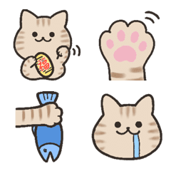 [LINE絵文字] トラ猫トラさんの絵文字の画像