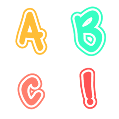 [LINE絵文字] ABCx123_Style02-5の画像