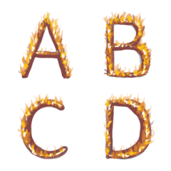 [LINE絵文字] Fire Fontの画像