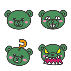 [LINE絵文字] Green Bearの画像