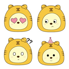 [LINE絵文字] Pom tiger Emojiの画像