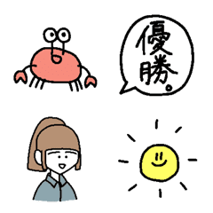 [LINE絵文字] KANI and EMOJI.の画像