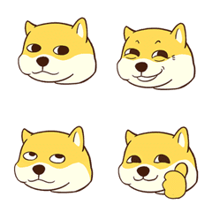 [LINE絵文字] shiba face 1の画像