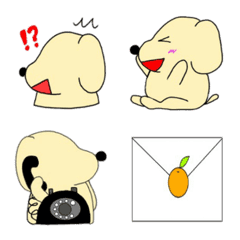 [LINE絵文字] ミカン犬 絵文字1の画像