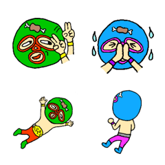 [LINE絵文字] プロレス大好きムーチョ兄弟の画像