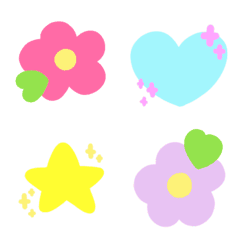 [LINE絵文字] Rainbow flowersの画像