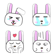 [LINE絵文字] Rabbit expression.の画像