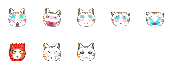 [LINE絵文字]a blue-eye catの画像一覧