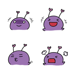 [LINE絵文字] Purple Virusの画像