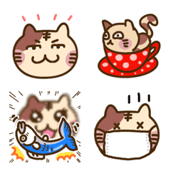 [LINE絵文字] うざいネコ カラーの画像