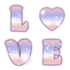 [LINE絵文字] Little Princess Font Emojiの画像