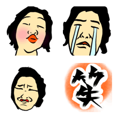 [LINE絵文字] リアルな肝っ玉母さんの画像