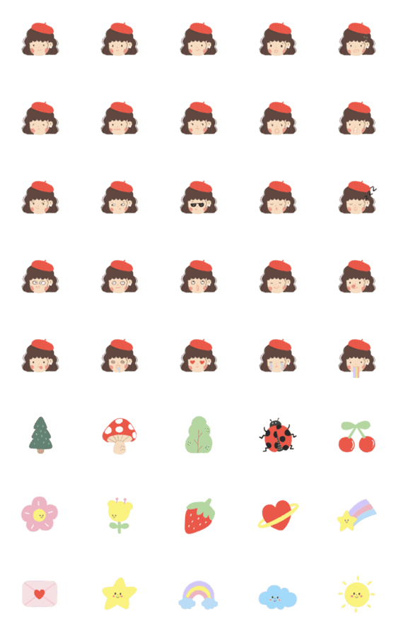 [LINE絵文字]Merry Day Emojiの画像一覧