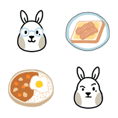 [LINE絵文字] Mr. Bunny's daily lifeの画像