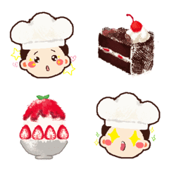 [LINE絵文字] Lovely cafe emojiの画像