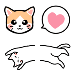 [LINE絵文字] 使える猫絵文字の画像