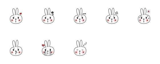 [LINE絵文字]Non-talking rabbitの画像一覧