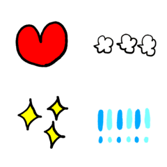 [LINE絵文字] シンプル_絵文字の画像