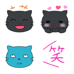 [LINE絵文字] 黒猫ロイの絵文字の画像