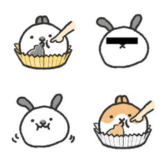 [LINE絵文字] Maji Rabbit Emojiの画像