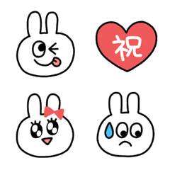 [LINE絵文字] ゆるうさ(改訂版)の画像