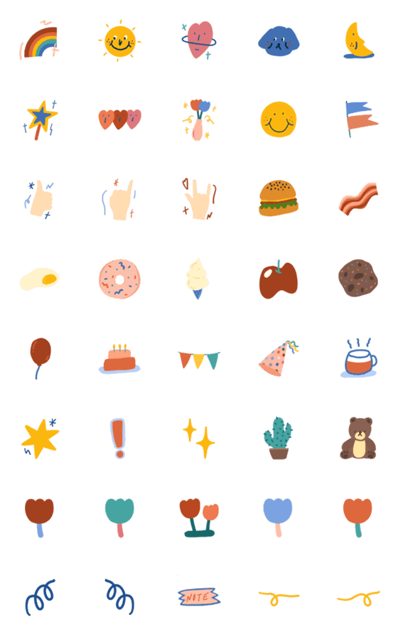 [LINE絵文字]a piece of my happy life (emoji)の画像一覧