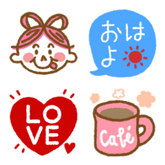 [LINE絵文字] 毎日使える★絵文字★スタンダードセット1の画像